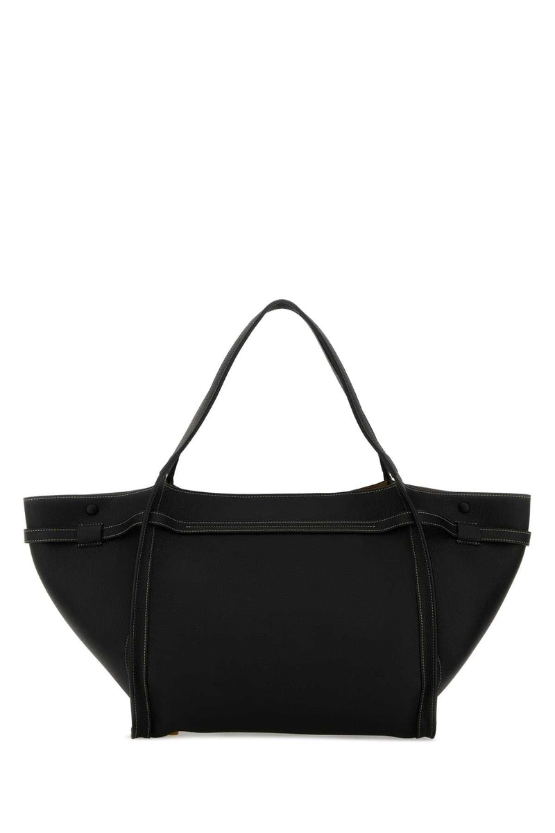 Tods Leather Shoulder Bag — Black