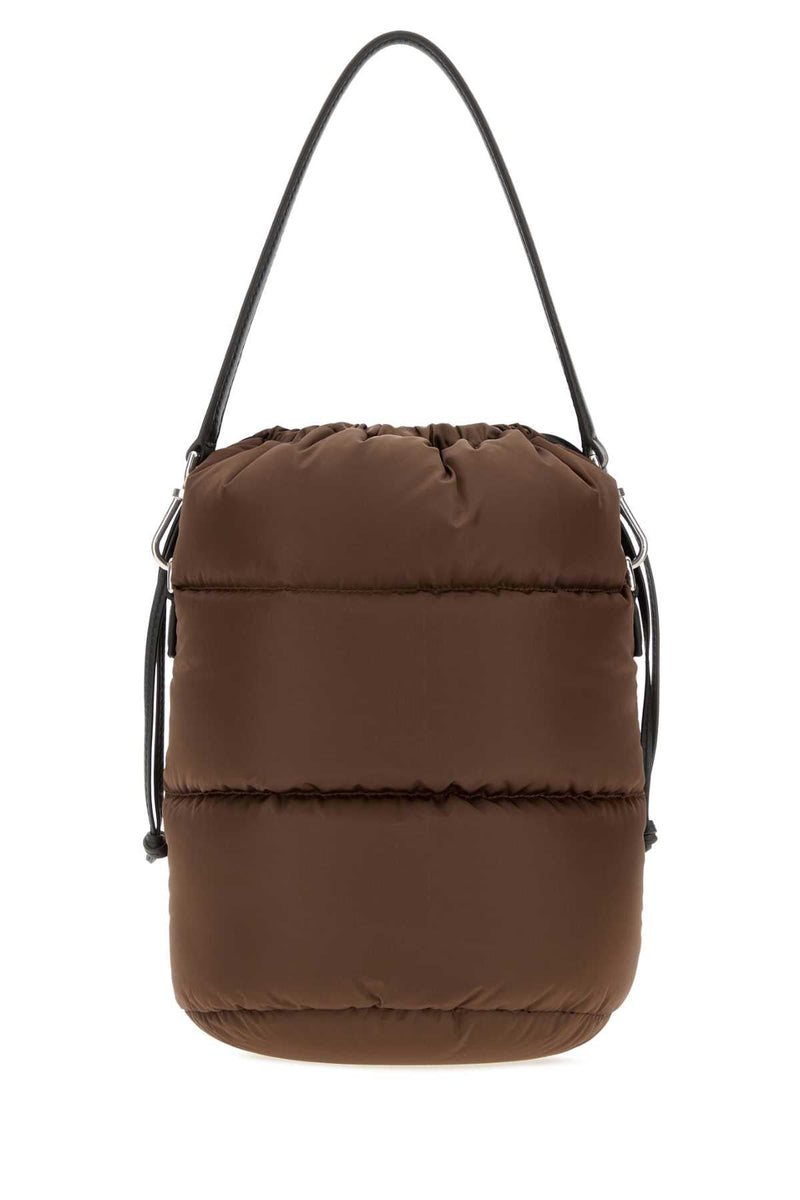 Moncler Caradoc Bucket Bag — Brown