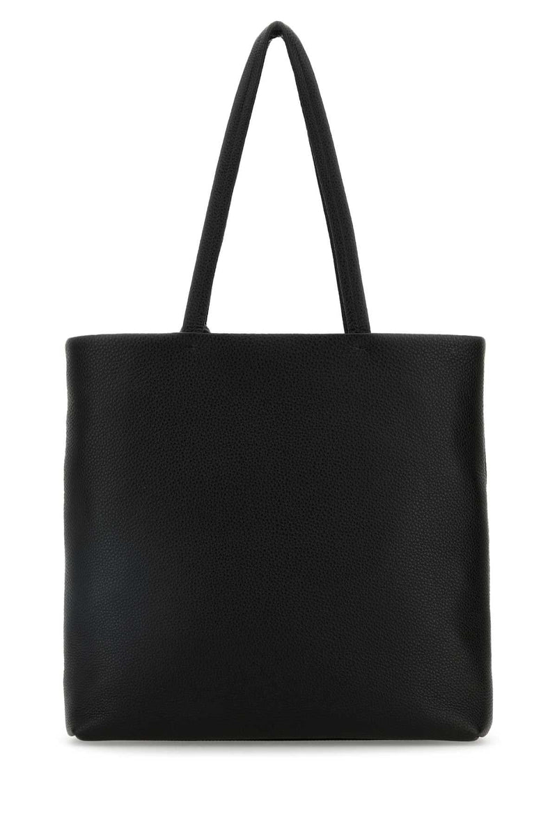 Prada Vitello Leather Tote Bag — Black