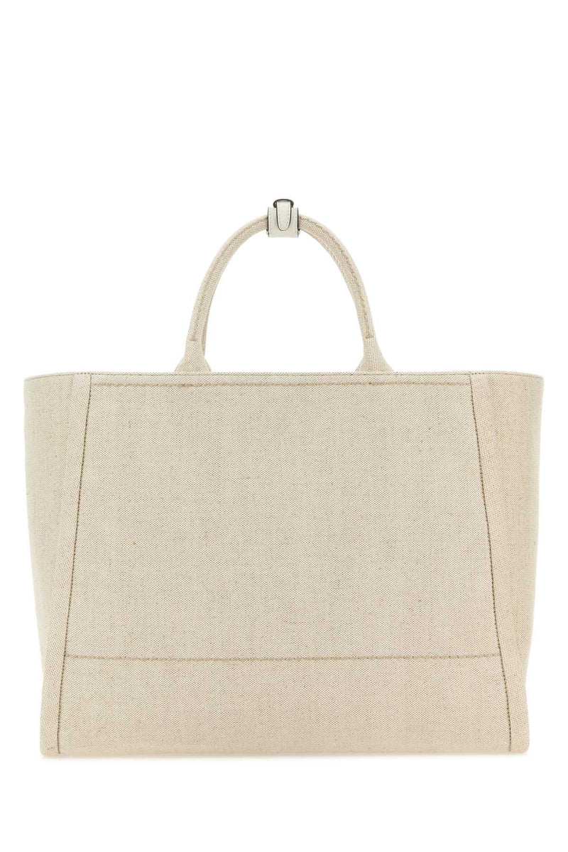 Prada Canvas Tote Bag — Beige