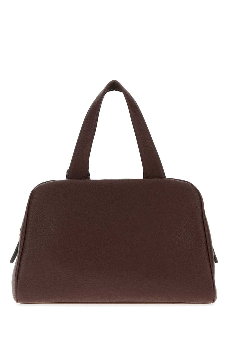 Prada Pebbled Leather Shoulder Bag — Brown Cervuselaphusscot