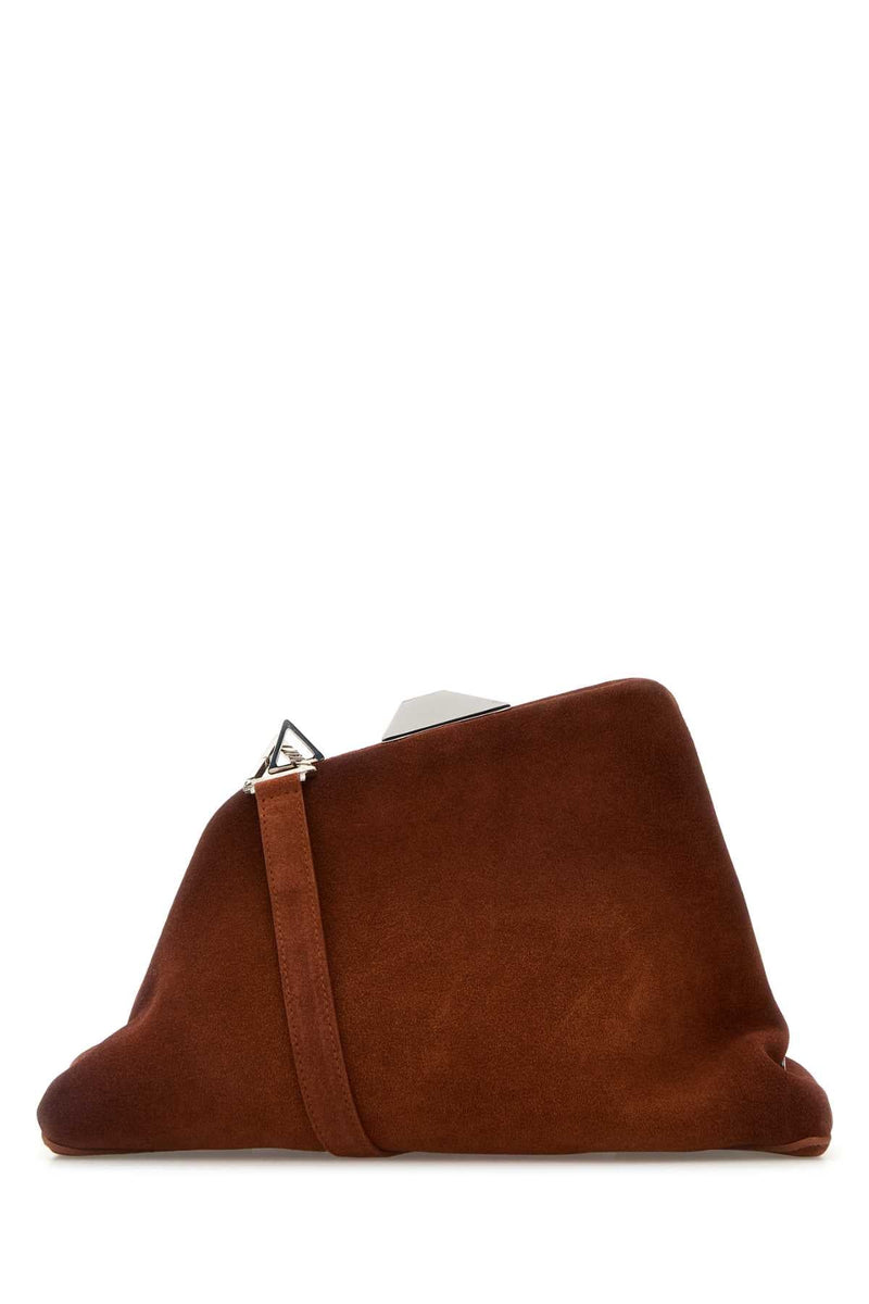 The Attico Day Off Clutch — Brown