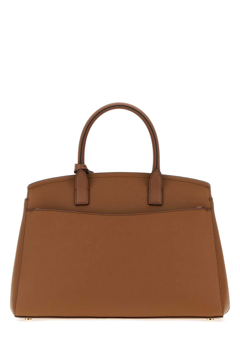 Michael By Kors Hamilton Top Handle Bag — Brown