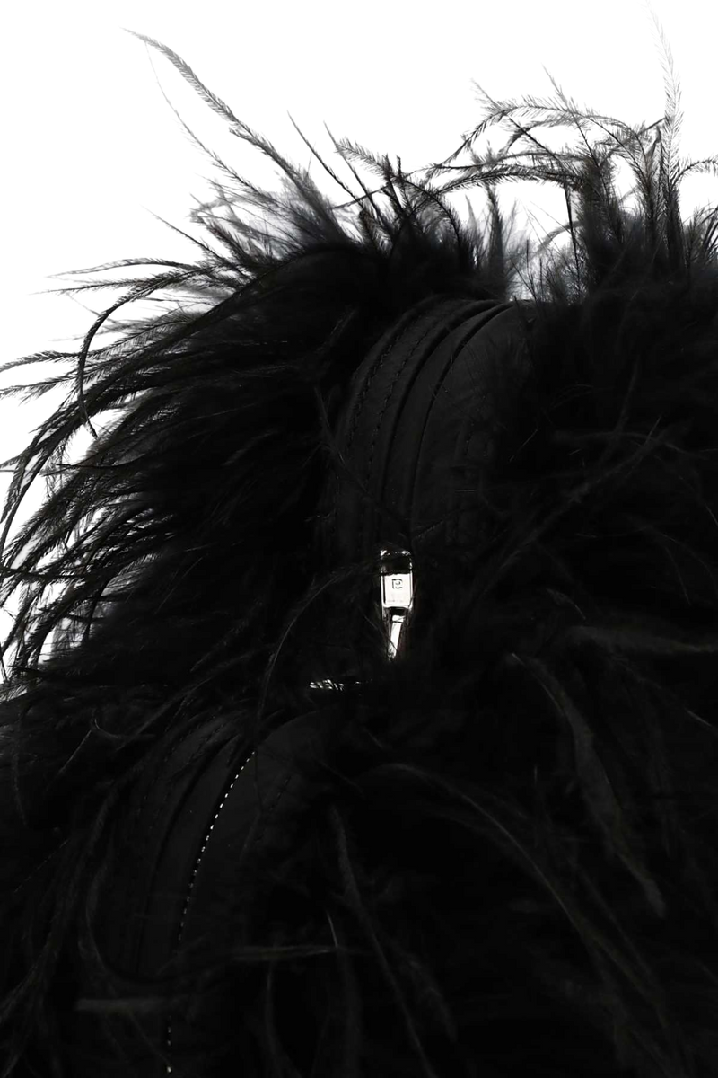 Alexander Wang Feather Clutch — Black