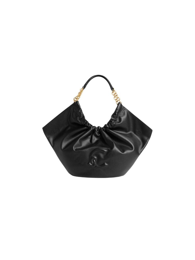 Coccinelle Smash Shoulder Bag — Black Bovine Leather