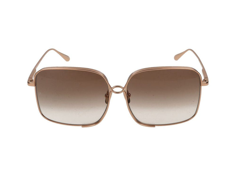 Linda Farrow Lfl1597 Sunglasses — Rose Gold Titanium