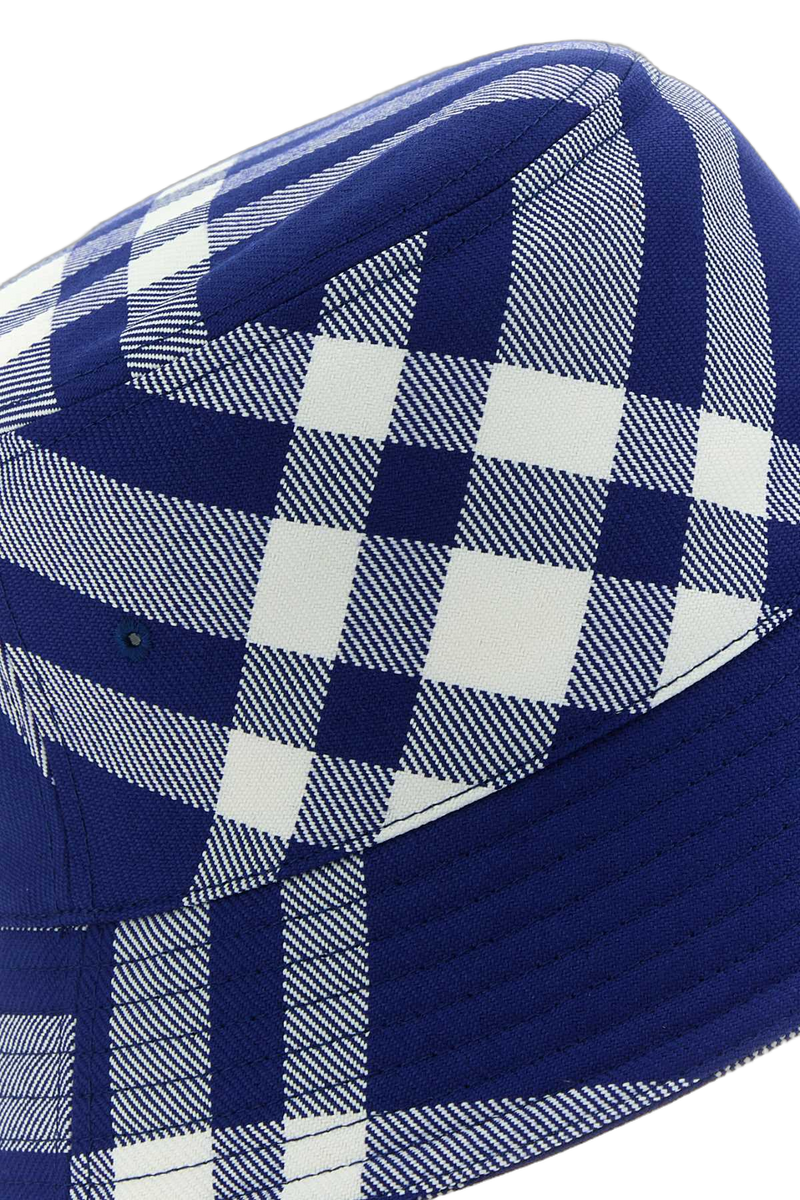 Burberry 8079490 Archive Check Bucket Hat — Navy
