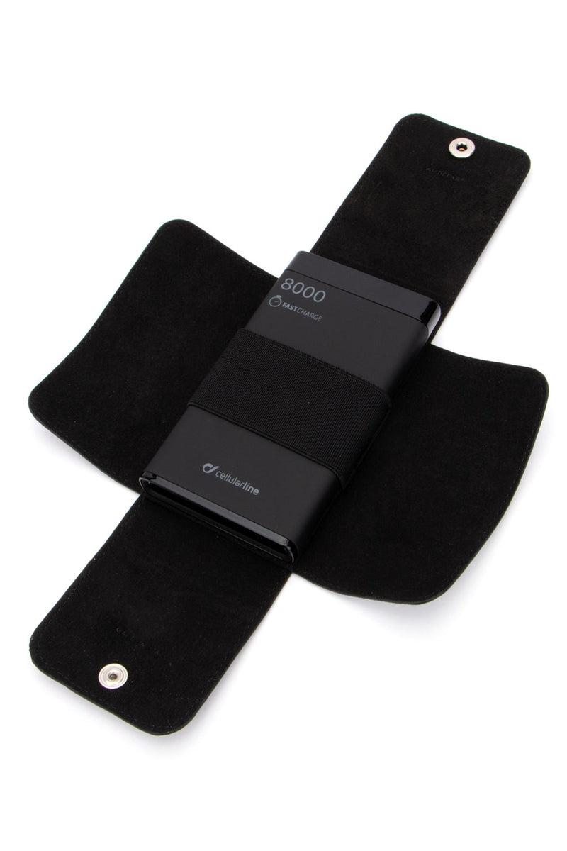 Au Depart Patterned Canvas Wallet — Black
