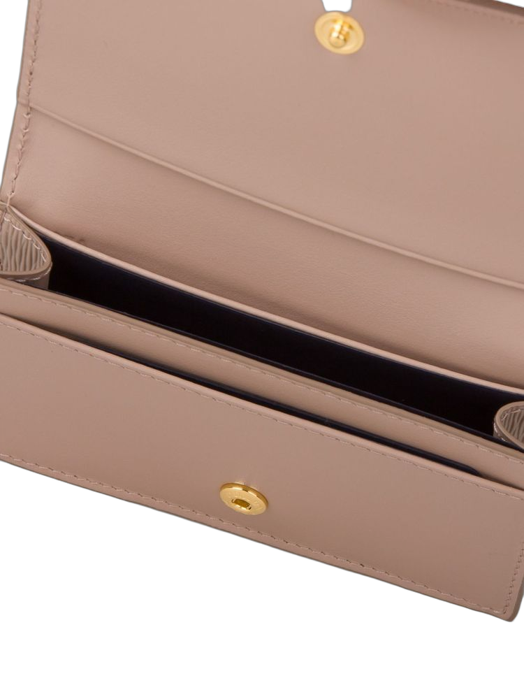 Prada Saffiano Leather Wallet — Pink