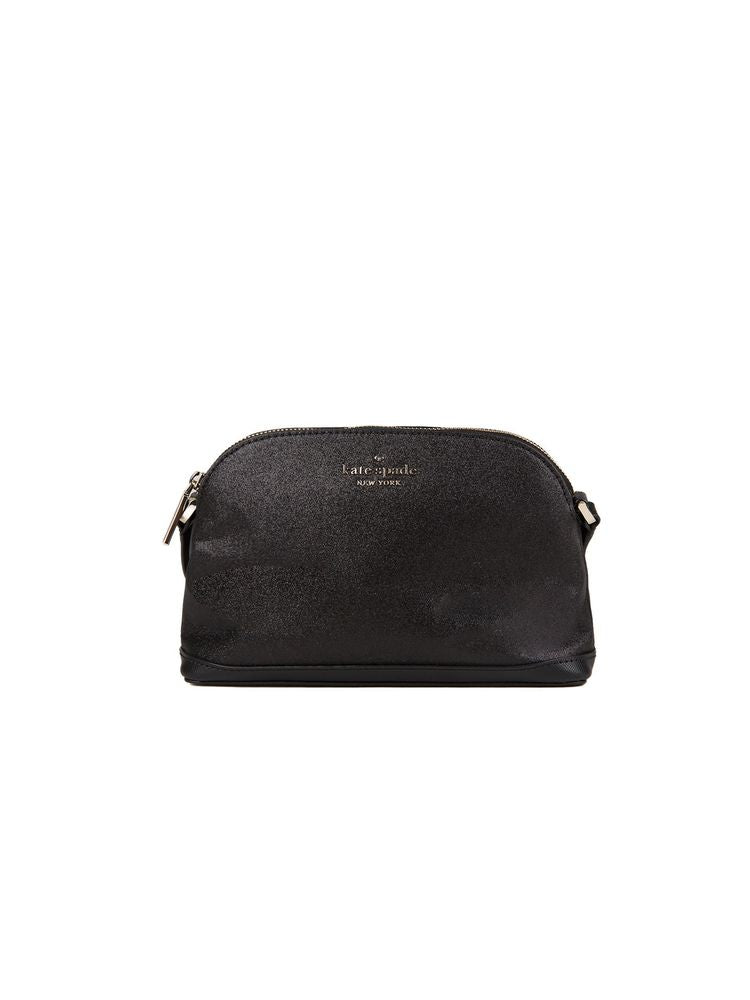 Kate Spade Glitter Fabric Crossbody Bag — Black