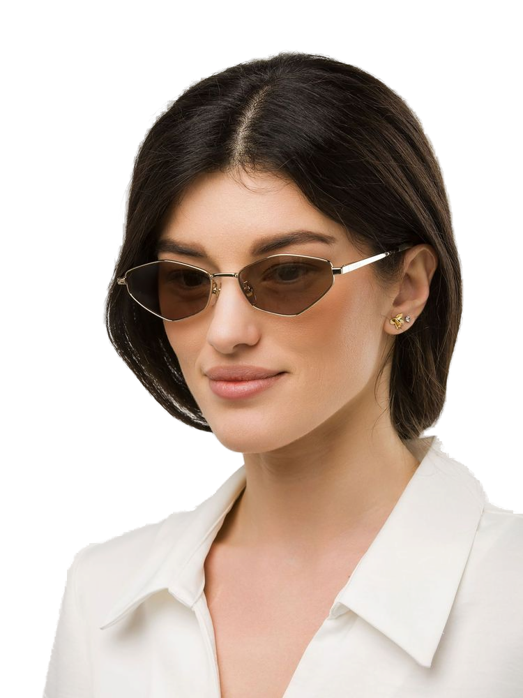 Furla Sfub17 Metal Aviator Sunglasses — Gold