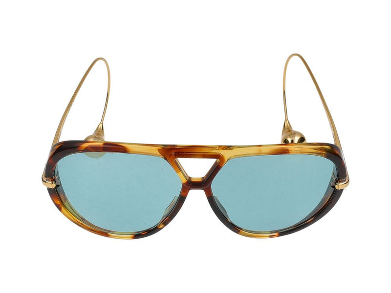 Bottega Veneta Bv1273s Acetate Aviator Sunglasses — Tortoiseshell