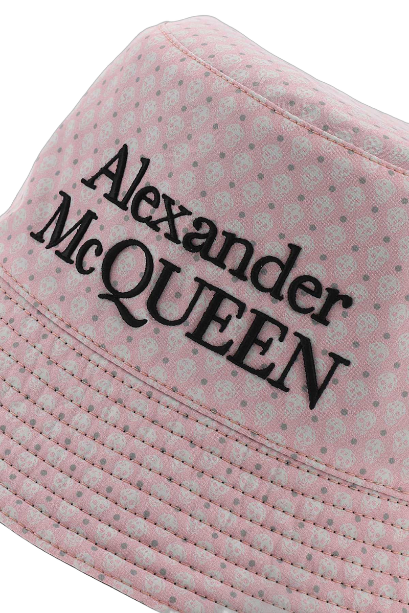 Alexander Mcqueen 7354604419q Logo-Embroidered Bucket Hat — Black