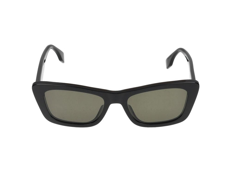 Maison Fendi Fe40185i Black Rectangular Sunglasses — Standard