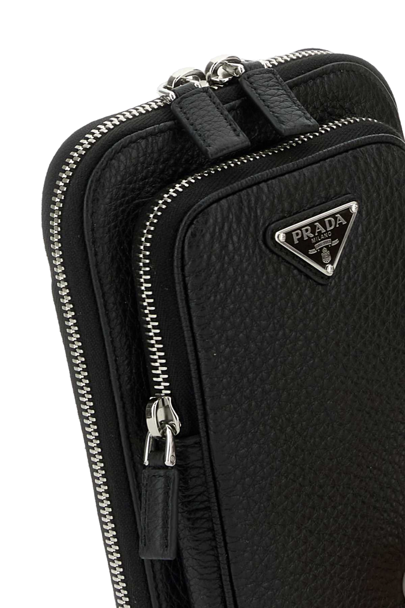Prada Calfleather Phone Case — Black Wallet