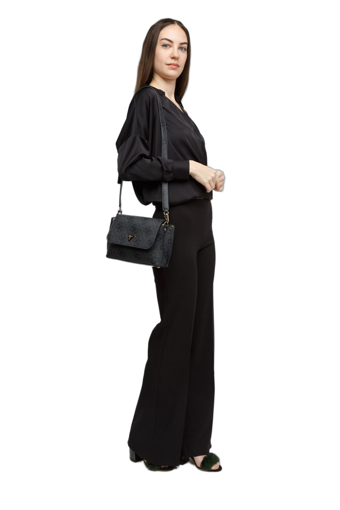 Guess Crossbody Bag — Black Polyurethane