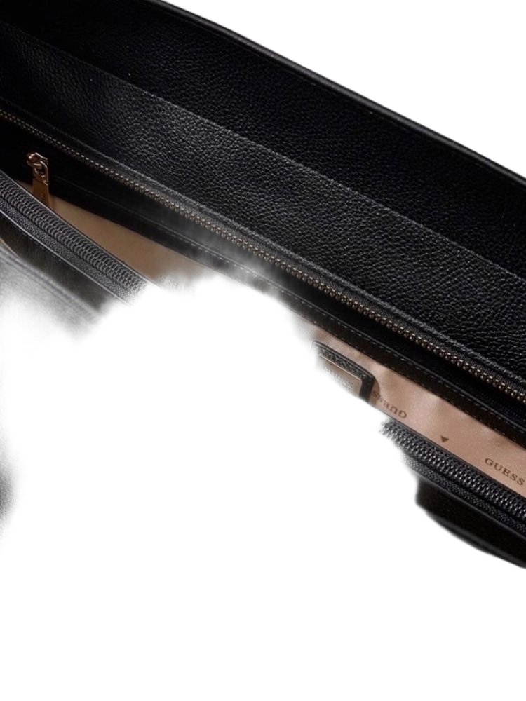 Guess Devon Tote Bag — Black Polyurethane