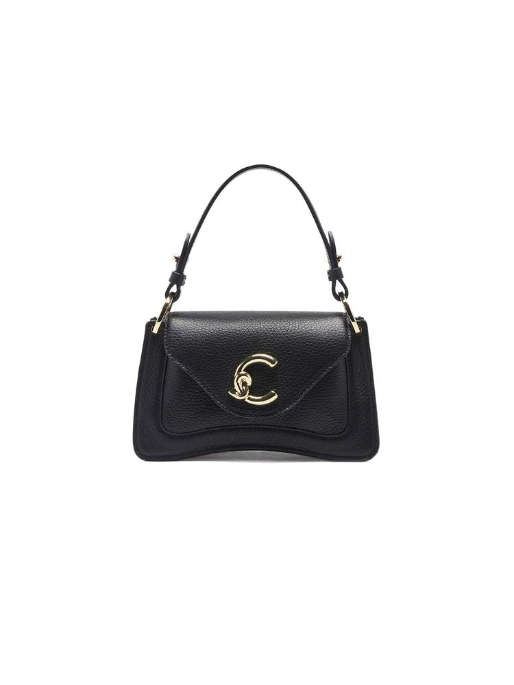 Coccinelle Shoulder Bag — Black Cowhide