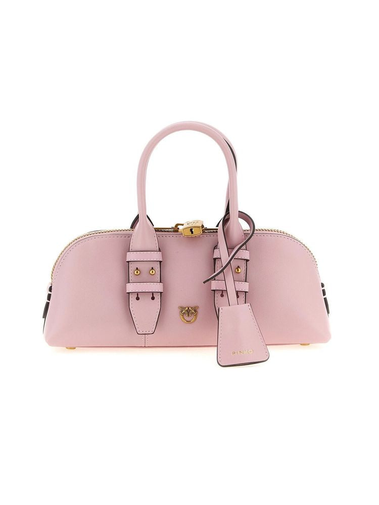 Pinko Escape Top Handle Bag — Pink Cow Leather