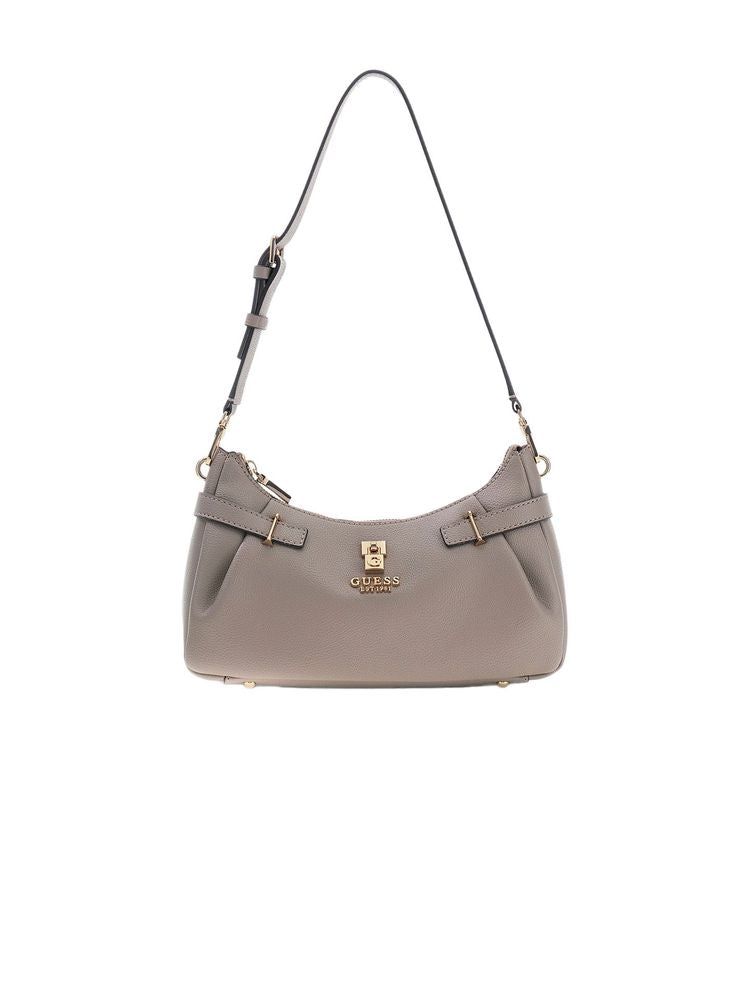 Guess Yesba Shoulder Bag — Gray Polyurethane
