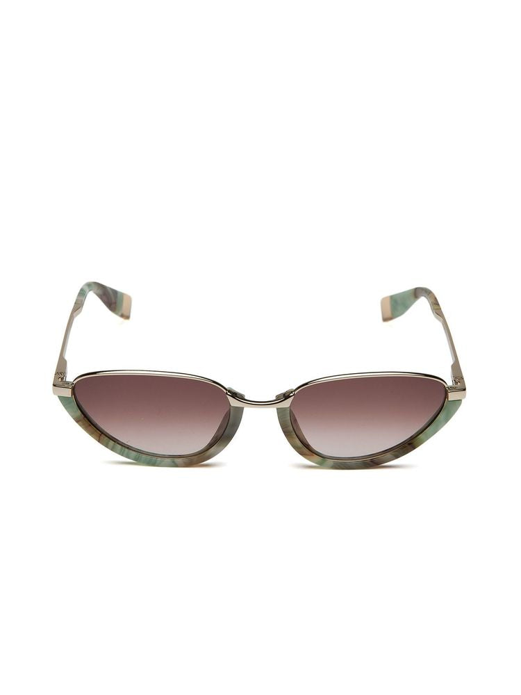 Furla Sfub16 Gradient Brown Lens Sunglasses — Gold Metal
