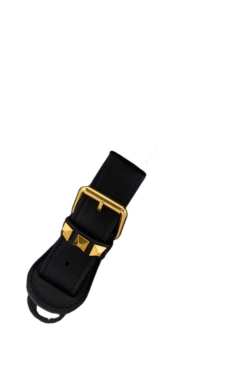 Valentino Garavani Studded Leather Shoulder Bag — Black