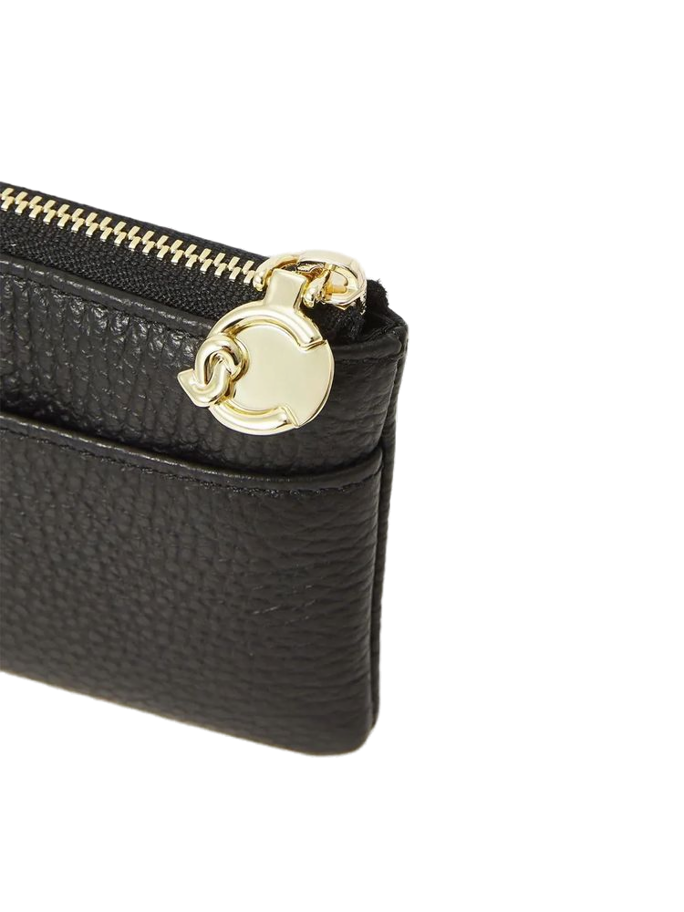 Coccinelle Coin Purse — Black Cowhide Purses