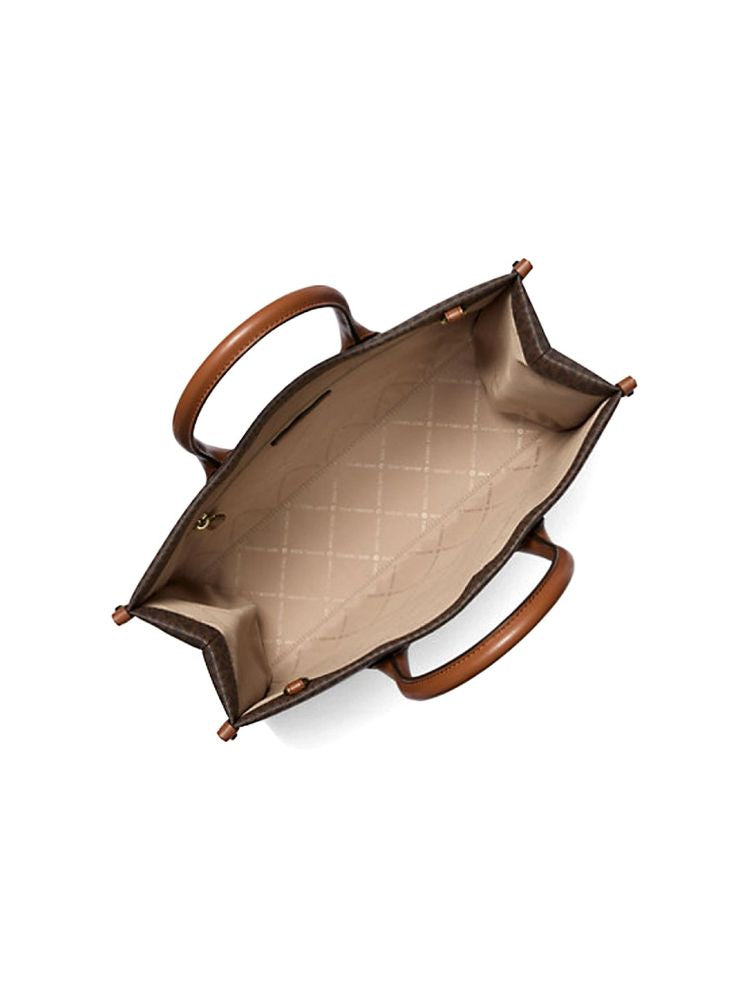 Michael Kors Tote Bag — Brown 89.coated Canvas