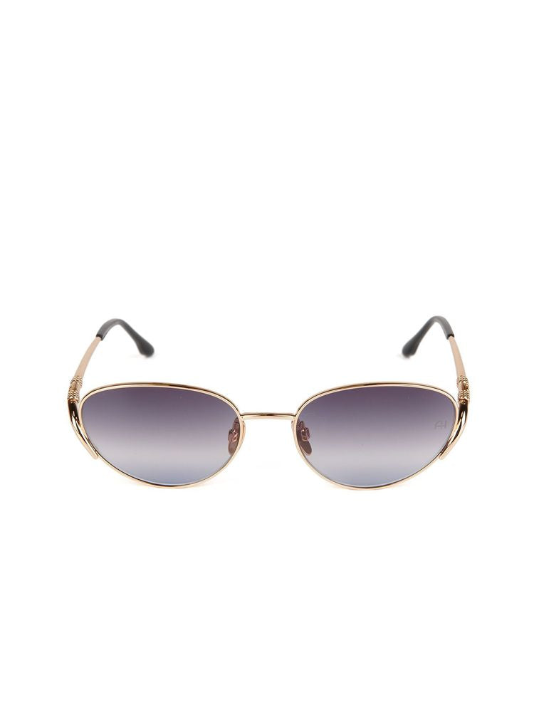 Ana Hickmann Ah3354 Gradient Lens Metal Sunglasses — Gold
