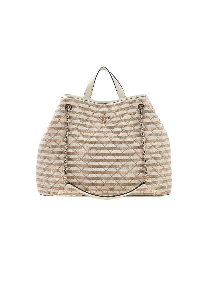 Guess Giully Ii Tote Bag — Taupe Polyester