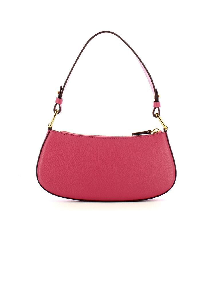 Coccinelle Merveille Mini Shoulder Bag — Rose Cow Leather