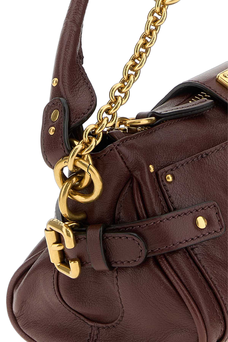 Chloé Leather Shoulder Bag — Brown
