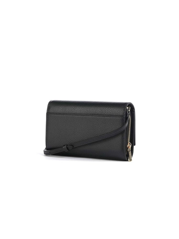 Coccinelle Grained Cowhide Wallet — Black