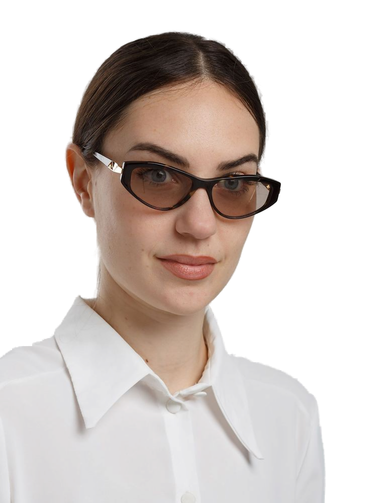 Hickmann Hi9303 Cat-Eye Acetate Sunglasses — Tortoise