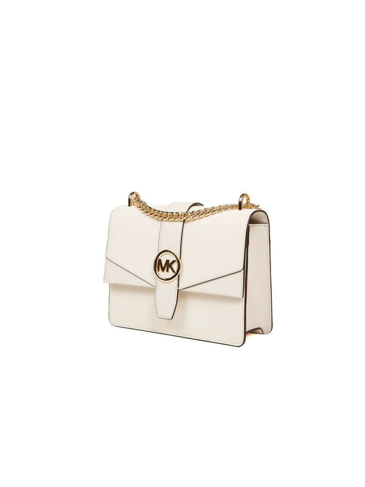 Michael Kors Crossbody Bag — White Leather