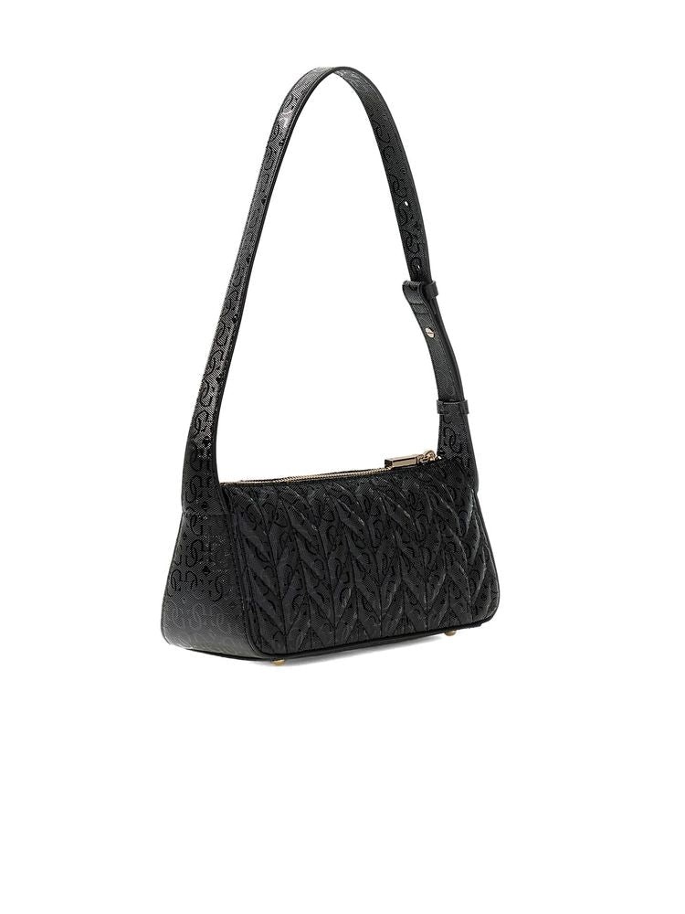 Guess Shoulder Bag — Black Polyurethane