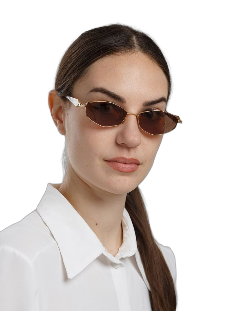 Ana Hickmann Ah3353 Metal Frame Sunglasses — Gold