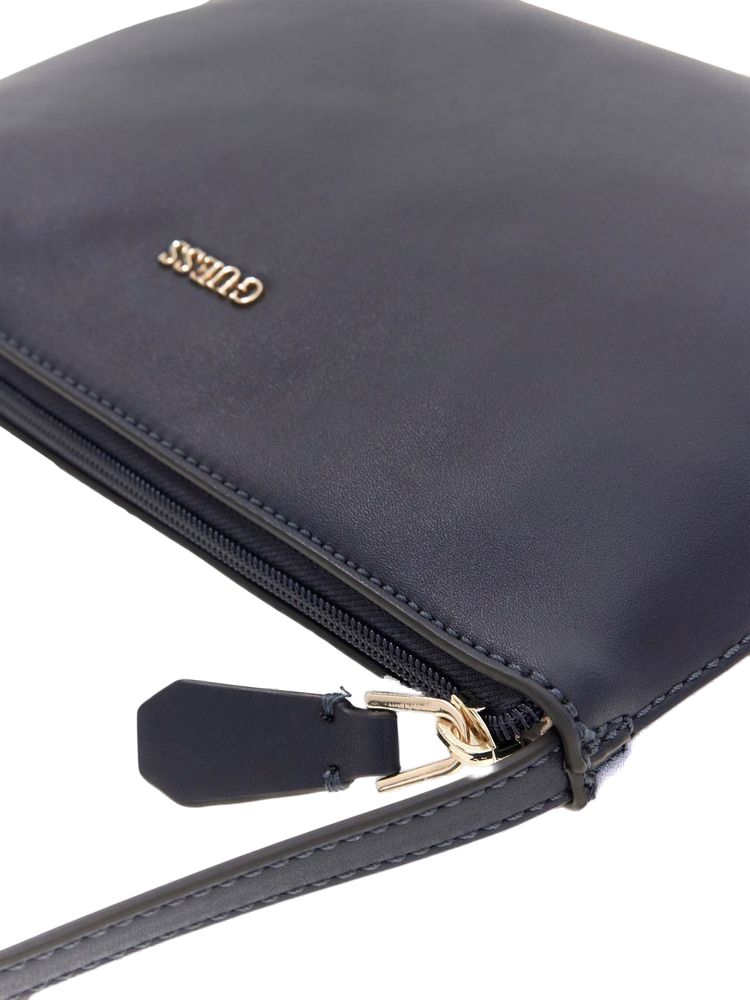 Guess Striped Jacquard Reversible Tote Bag — Navy Polyester