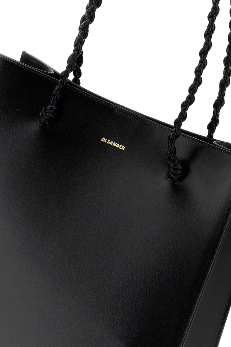 Jil Sander Leather Tote Bag — Black