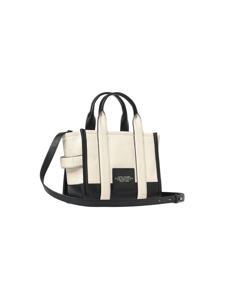Marc Jacobs Colorblock Cow Leather Tote Bag — White