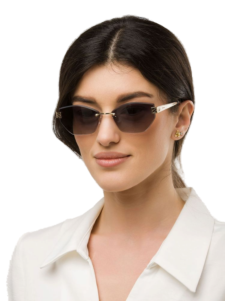 Just Cavalli Sjc202 Metal Frame Sunglasses — Rose Gold