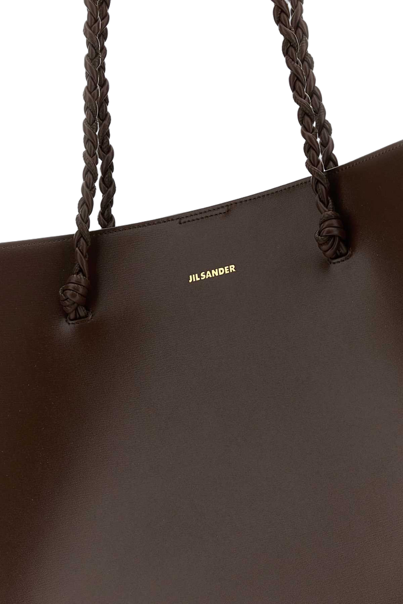Jil Sander Leather Tote Bag — Brown