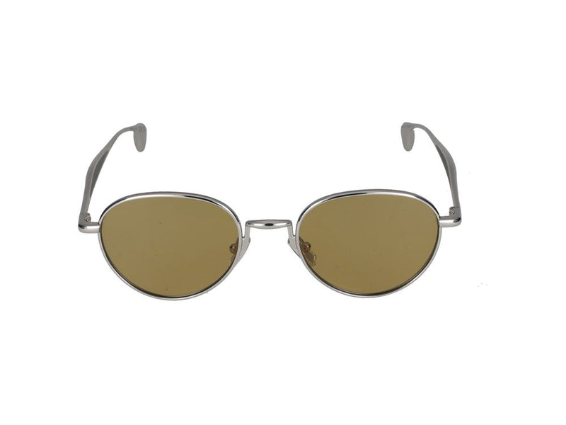 Bottega Veneta Bv1396s Metal Round Sunglasses — Brown