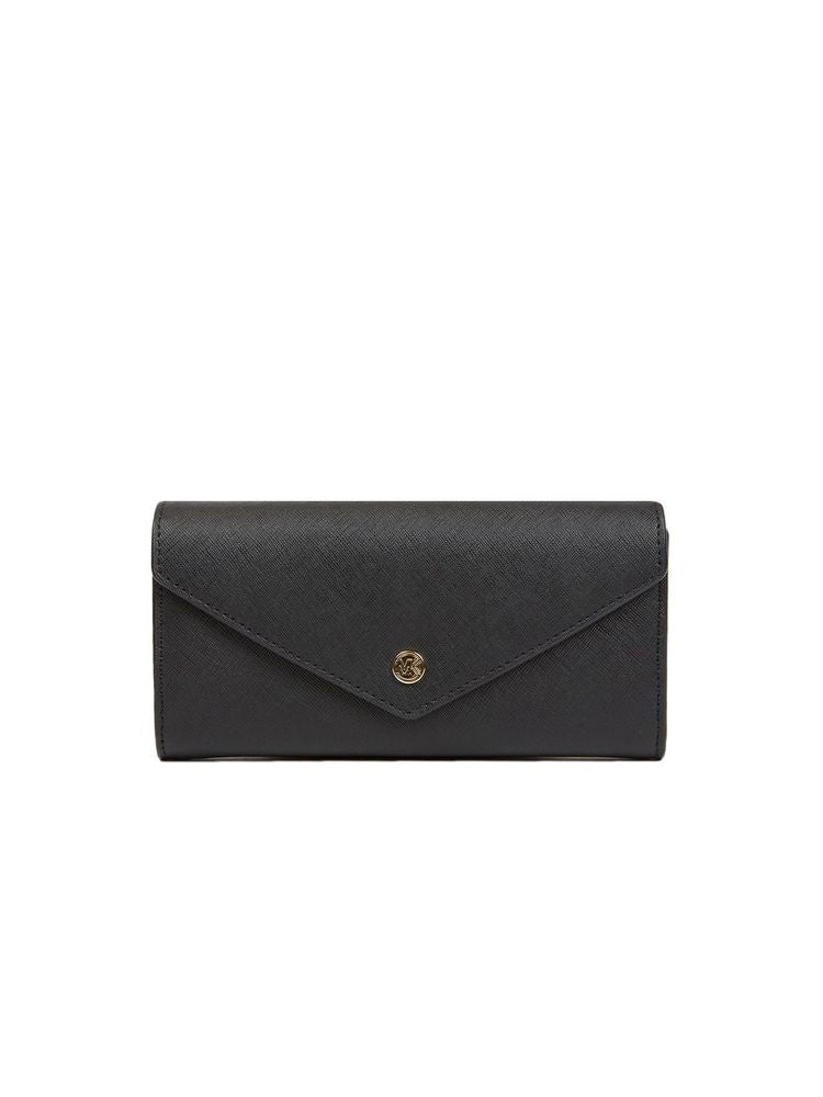 Michael Kors Jet Set Travel Wallet — Black Leather