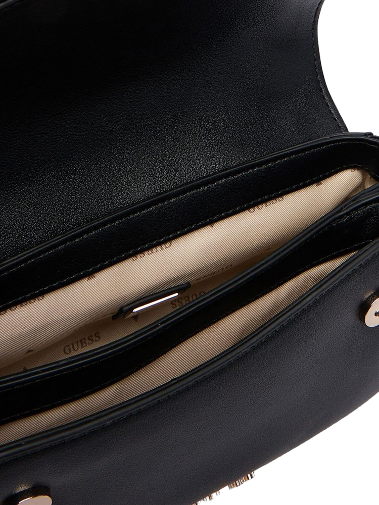 Guess Crossbody Bag — Black Polyurethane