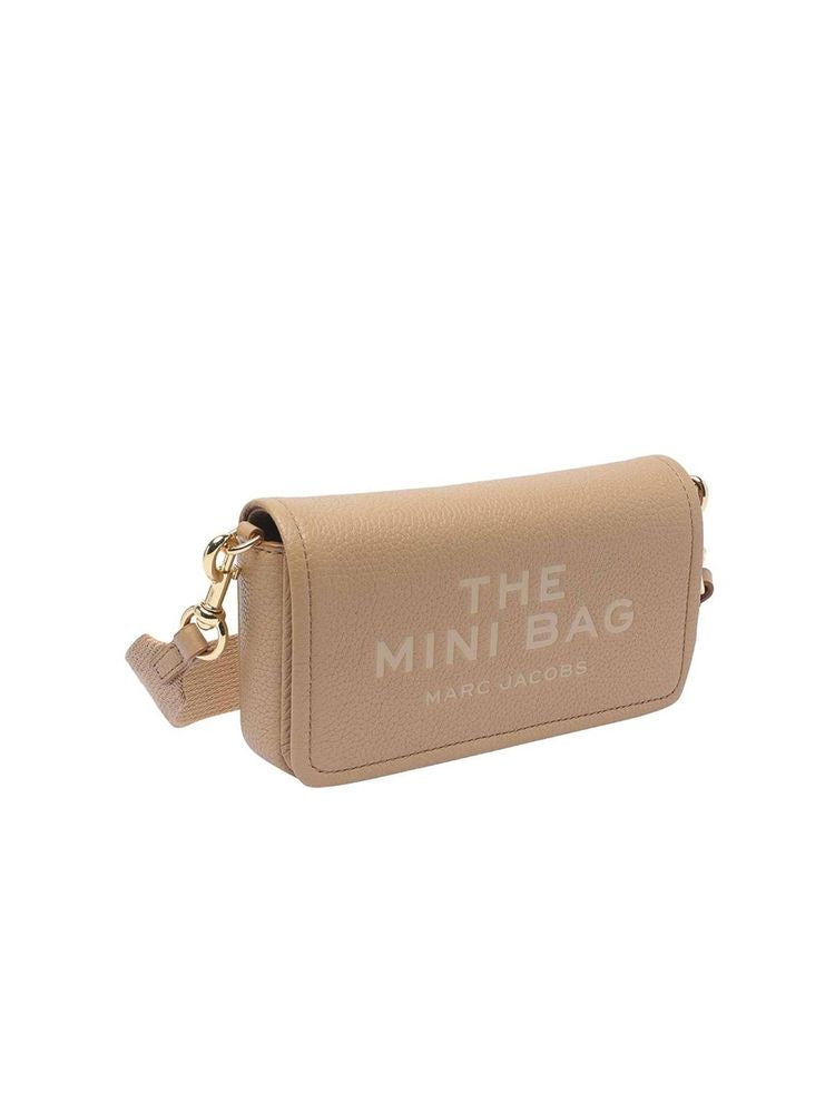 Marc Jacobs Grain Leather Crossbody Bag — Camel
