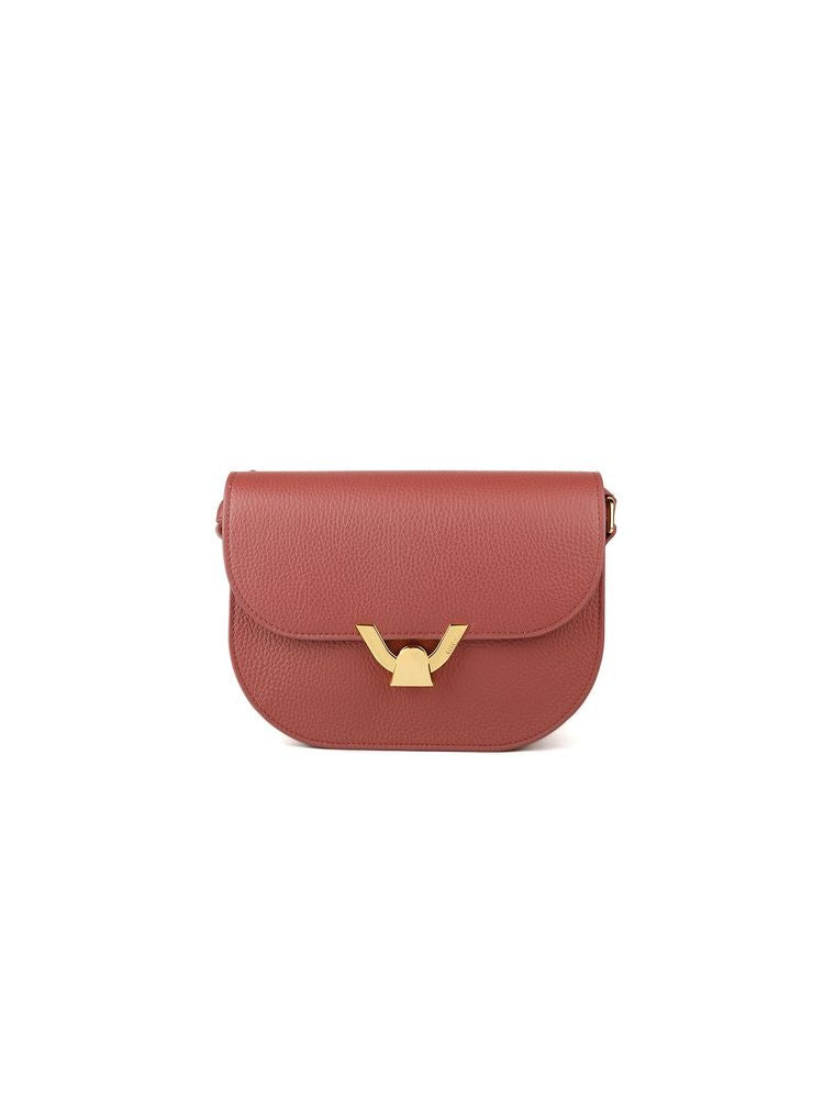 Coccinelle Dew Crossbody Bag — Brown Cowhide