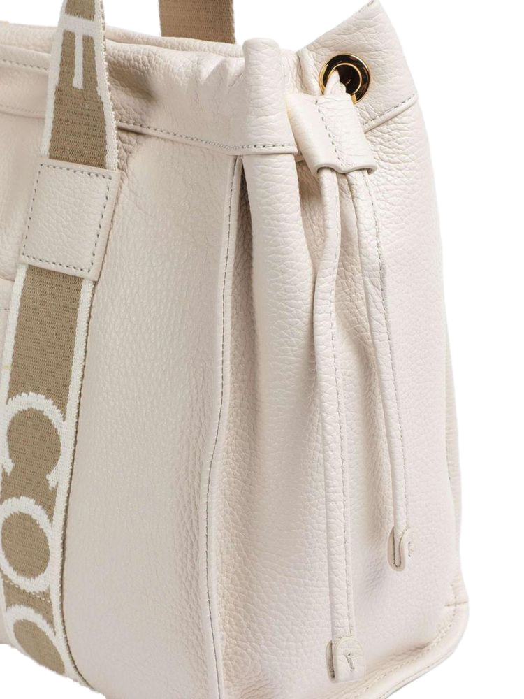 Coccinelle Tote Bag — White Cow Leather