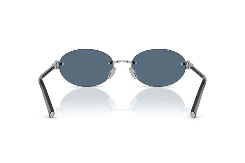 Tiffany Tf3104d Rimless Metal Sunglasses — Blue