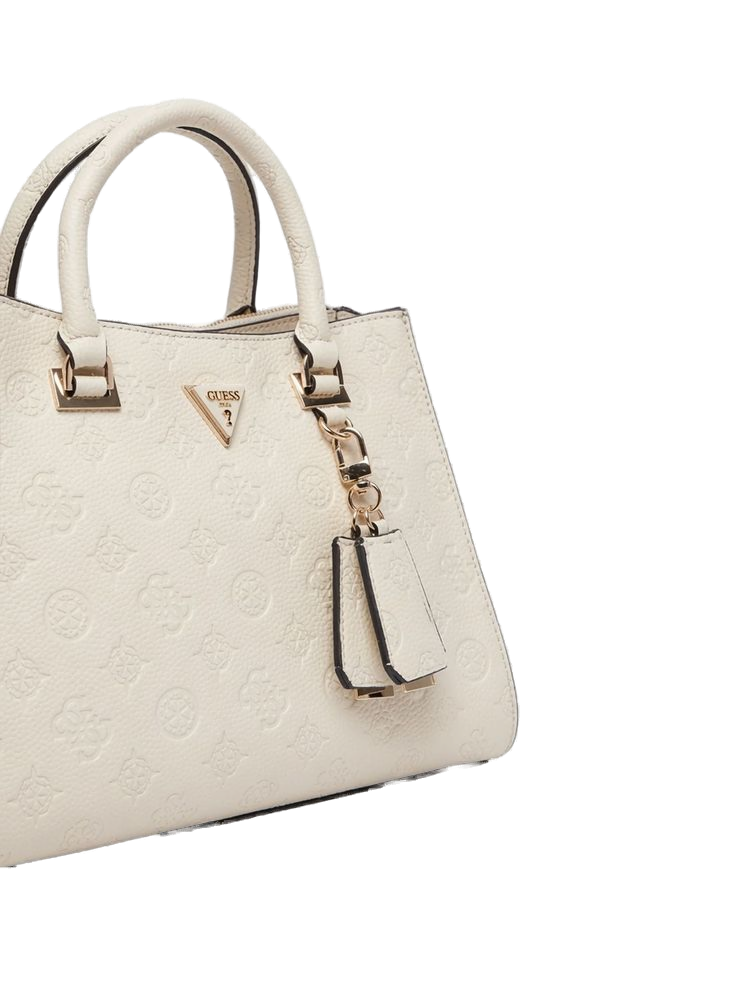 Guess Cresidia Ii Shoulder Bag — Beige Polyurethane